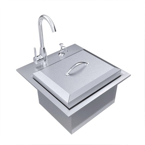 Sunstone Metal Products Premium 21" L x 20.75" W Drop-In Bar Sink