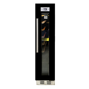 Equator Advanced Appliances 9-Bottle Single-Zone Wine Refrigerator – Black, Freestanding or Built-In, 7-Color LED, 110V