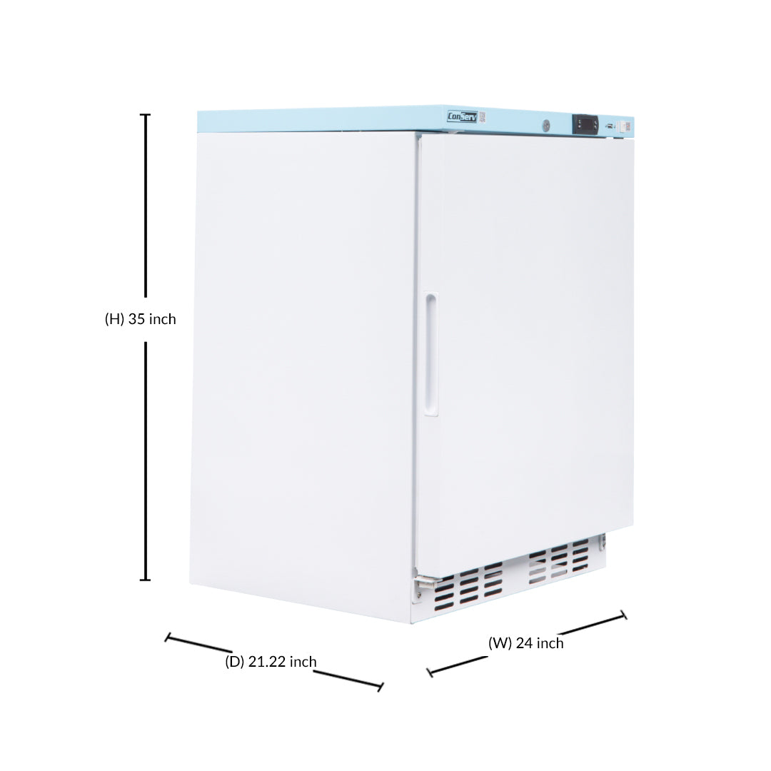 Conserv 3.9 Cu. Ft. Compact Commercial & Pharmaceutical Refrigerator – 24″ Wide, WiFi Enabled, 110V