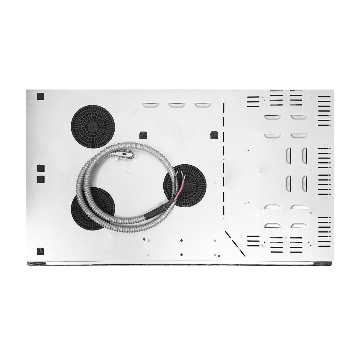 Equator Advanced Appliances 36″ Electric Hybrid Cooktop – 5 Burners, Ceramic & Induction, 220V Slider Touch