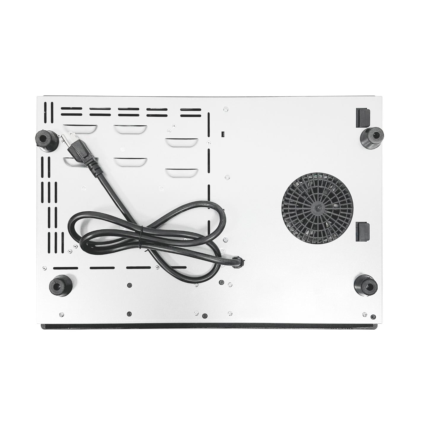 Equator Advanced Appliances Equator 20″ Electric Hybrid Cooktop – 1 Induction & 1 Ceramic Burner, 120V, Black