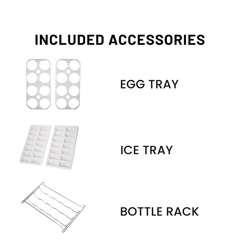 Conserv 12 Cu. Ft. No-Frost Bottom Freezer Refrigerator with Wine Rack – Garage Ready, ENERGY STAR®, White