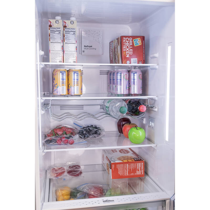 Conserv 12 Cu. Ft. No-Frost Bottom Freezer Refrigerator with Wine Rack – Garage Ready, ENERGY STAR®, White