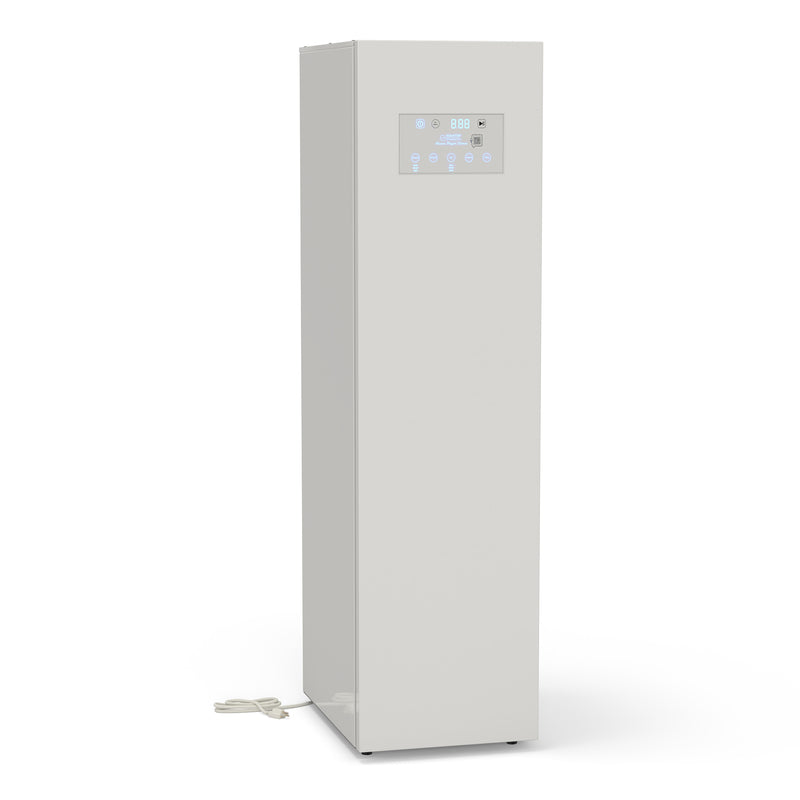 Equator Advanced Appliances Steam Dryer Closet – Wrinkle Removal, Sanitizing & Deodorizing, Refreshes Clothing, Slim Design, 110V White