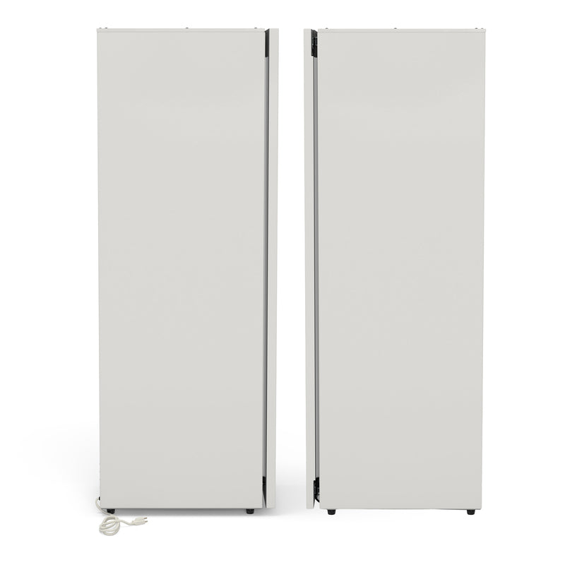 Equator Advanced Appliances Steam Dryer Closet – Wrinkle Removal, Sanitizing & Deodorizing, Refreshes Clothing, Slim Design, 110V White