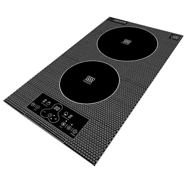 Equator Advanced Appliances Equator 12″ Vertical Dual-Burner Induction Cooktop – Built-In or Freestanding, 110V