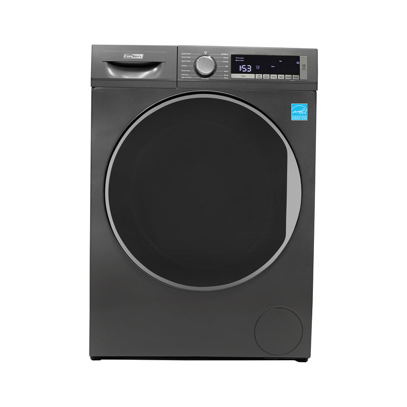 ConServ 4 cu. ft. 220V Ventless Condenser Dryer with Sanitize Cycle, LED Display, Reversible Door, Energy Star® Rated Titanium