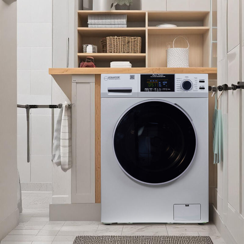 Equator Advanced Appliances All-in-One 4700 Washer-Dryer, Ventless, Fully Built-In, Zero Clearance, 1.62 cu. ft. / 15 lb Capacity, 110V, 1400 RPM - Silver