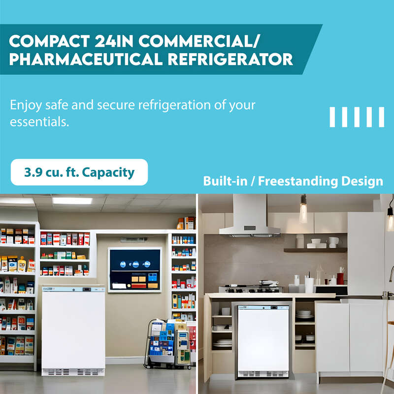 Conserv 3.9 Cu. Ft. Compact Commercial & Pharmaceutical Refrigerator – 24″ Wide, WiFi Enabled, 110V