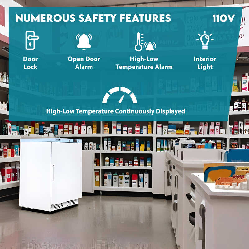 Conserv 3.9 Cu. Ft. Compact Commercial & Pharmaceutical Refrigerator – 24″ Wide, WiFi Enabled, 110V