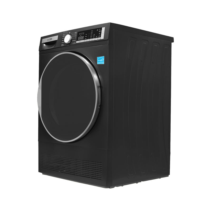 ConServ 4 cu. ft. 220V Ventless Condenser Dryer with Sanitize Cycle, LED Display, Reversible Door, Energy Star® Rated Black