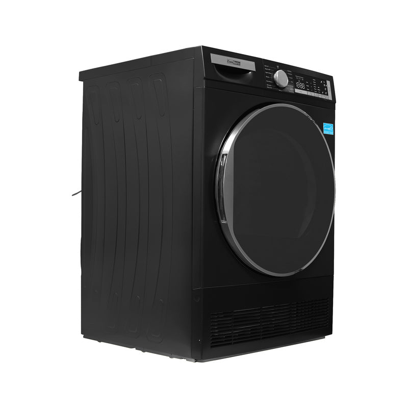 ConServ 4 cu. ft. 220V Ventless Condenser Dryer with Sanitize Cycle, LED Display, Reversible Door, Energy Star® Rated Black