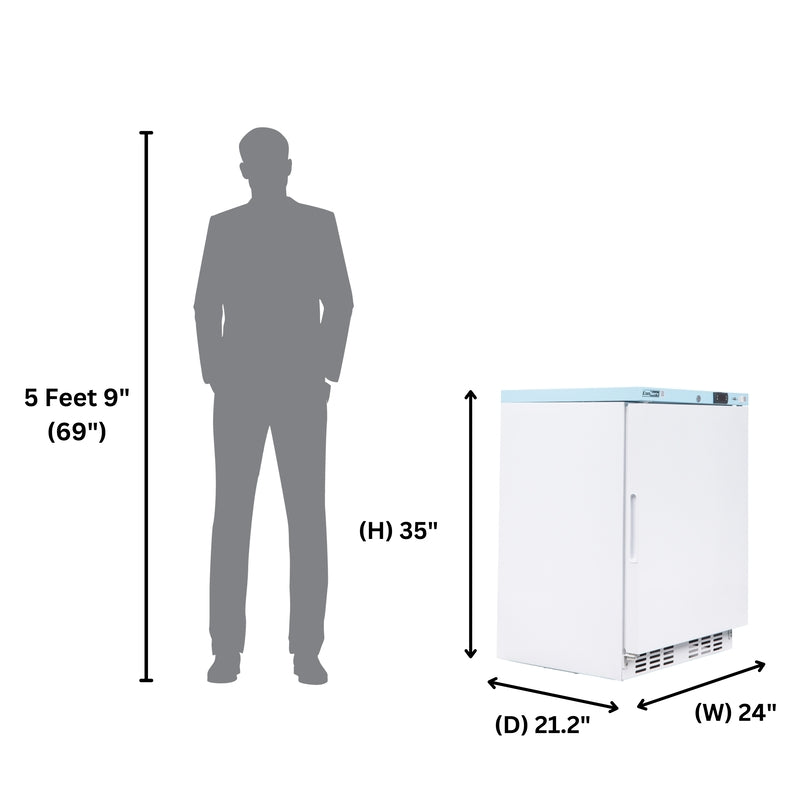 Conserv 3.9 Cu. Ft. Compact Commercial & Pharmaceutical Refrigerator – 24″ Wide, WiFi Enabled, 110V