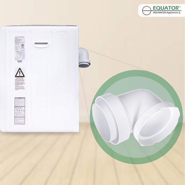 Equator Advanced Appliances 3.5 cu. ft. Stackable Vented Electric Dryer – White