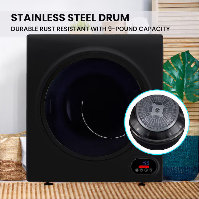 Equator Advanced Appliances 3.5 cu. ft. Stackable Vented Electric Dryer –Black