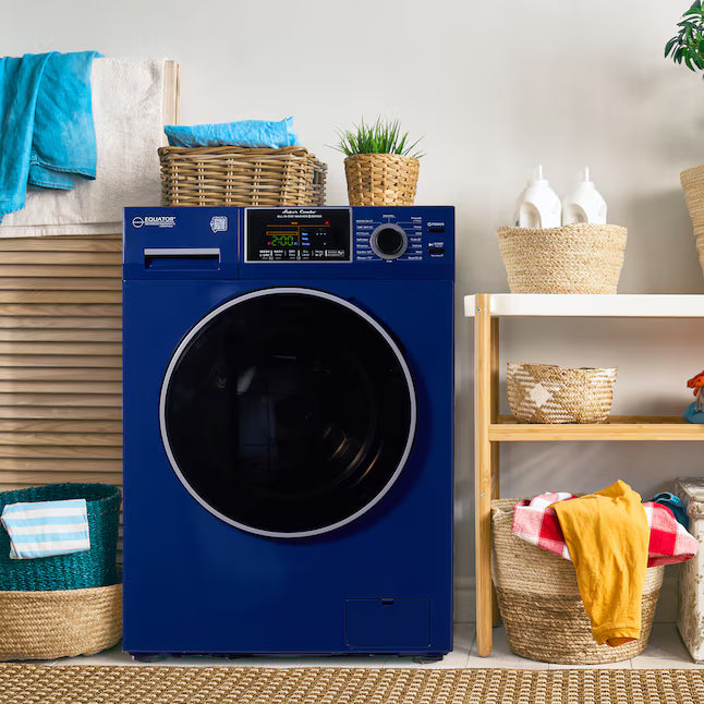 Equator Advanced Appliances 1.9 cu. ft. Convertible Ventless All-in-One Washer & Dryer Combo – Midnight Blue