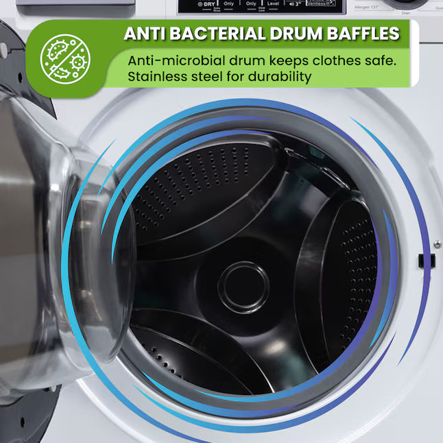 Equator Advanced Appliances 1.9 cu. ft. Convertible Ventless All-in-One Washer & Dryer Combo – White