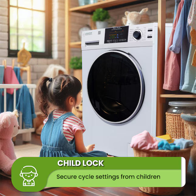 Equator Advanced Appliances 1.9 cu. ft. Convertible Ventless All-in-One Washer & Dryer Combo – White