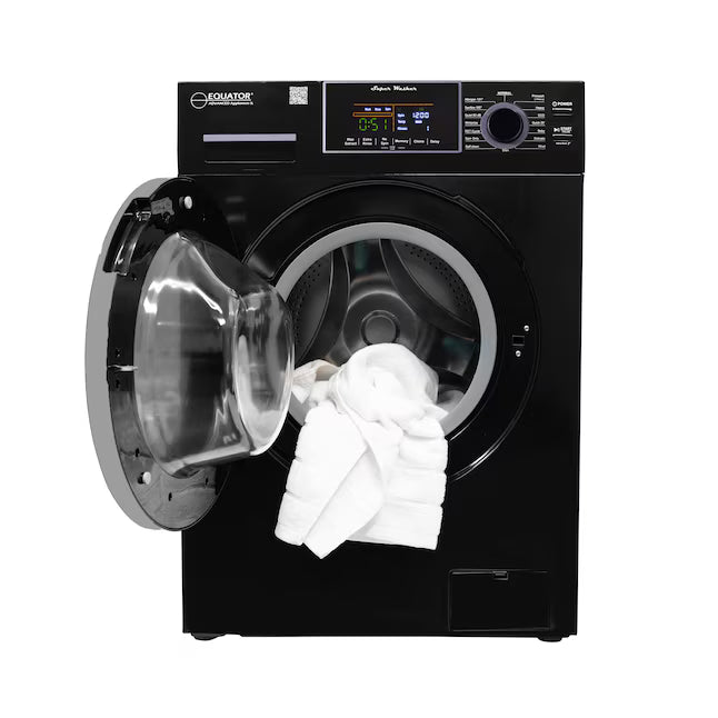 Equator Advanced Appliances Extra-Small 1.62 cu. ft. Stackable Front-Load Washer – Black