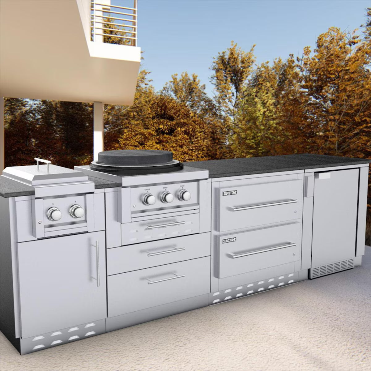 Sunstone SAC34DWC – 34-Inch Double Door Base Cabinet