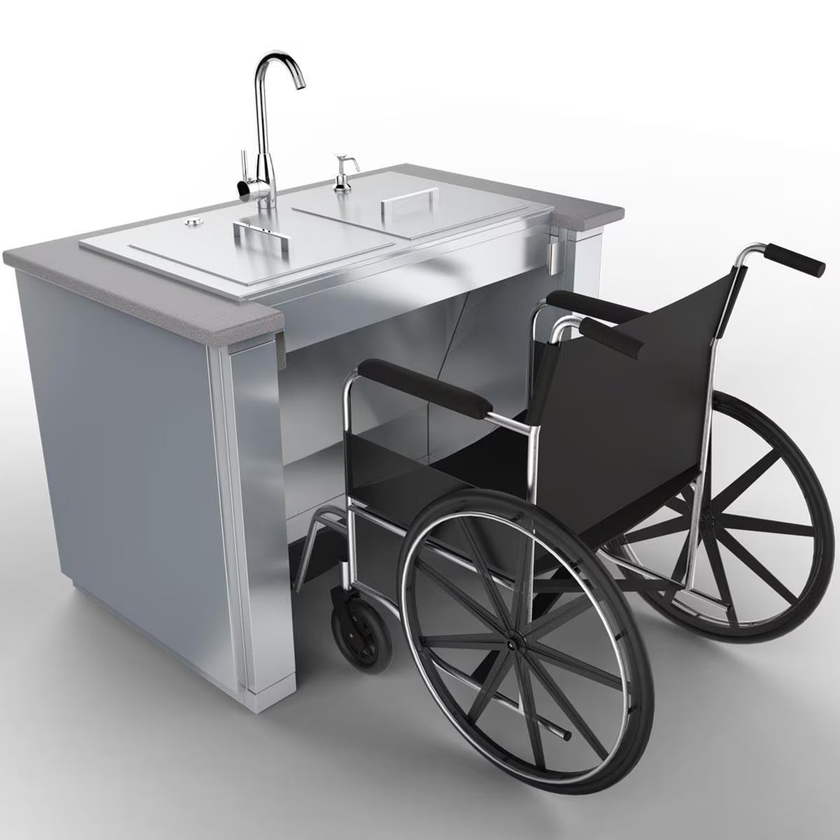 Sunstone ADA44BC – 44-Inch ADA Compliant Sink Base Cabinet