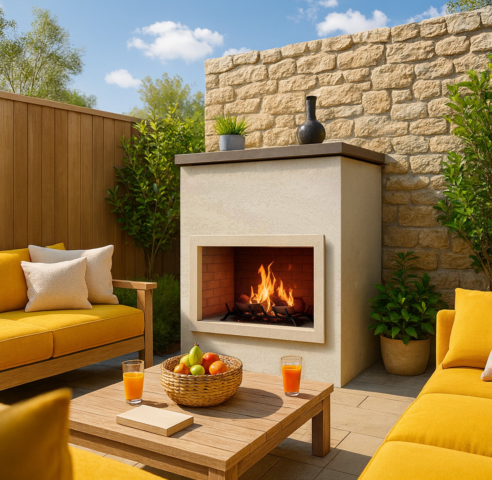 Cal Flame Cabo Outdoor Fireplace – Model 901-1