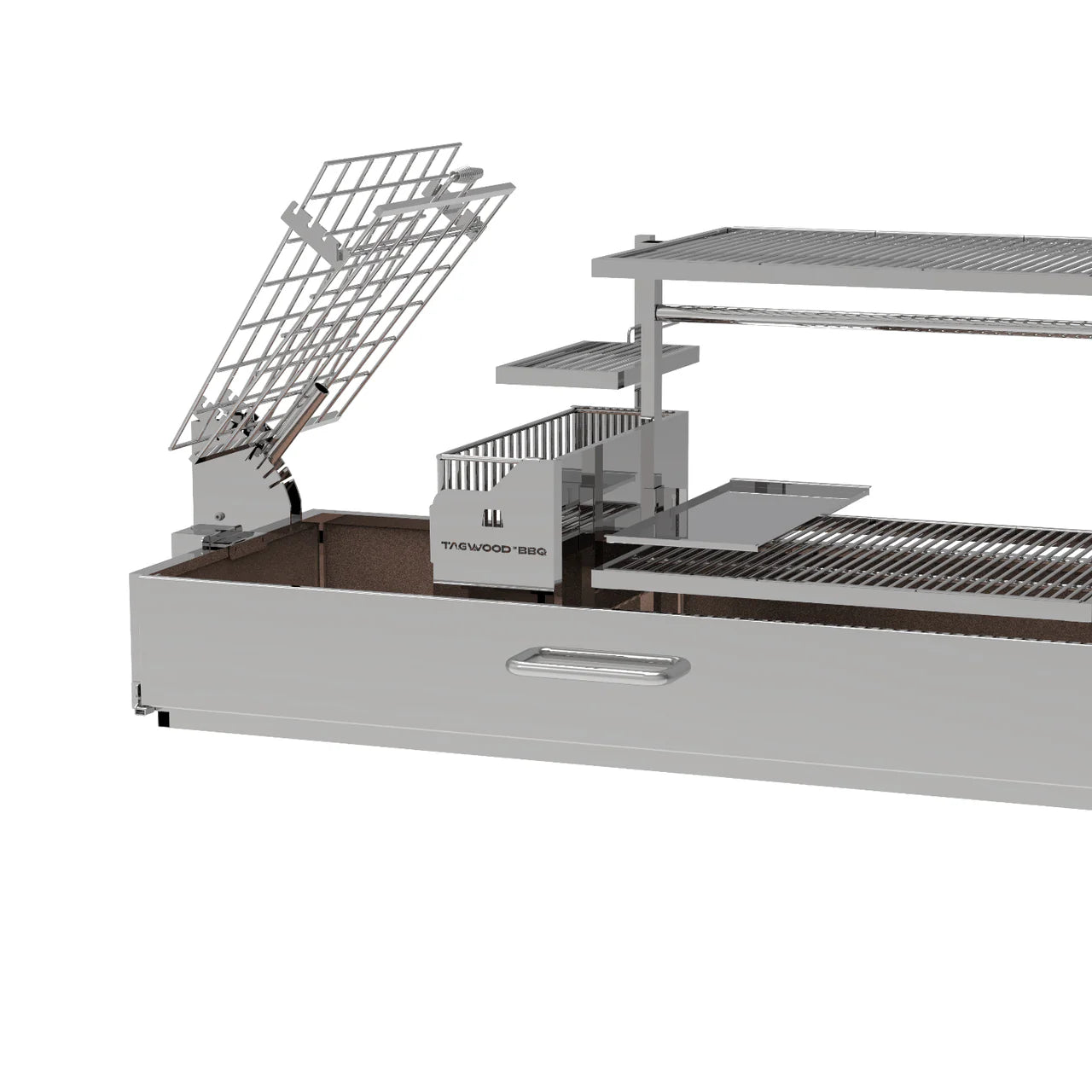 Tagwood BBQ28SS – XL Built‑In Argentine Santa Maria Grill - Piratically Built