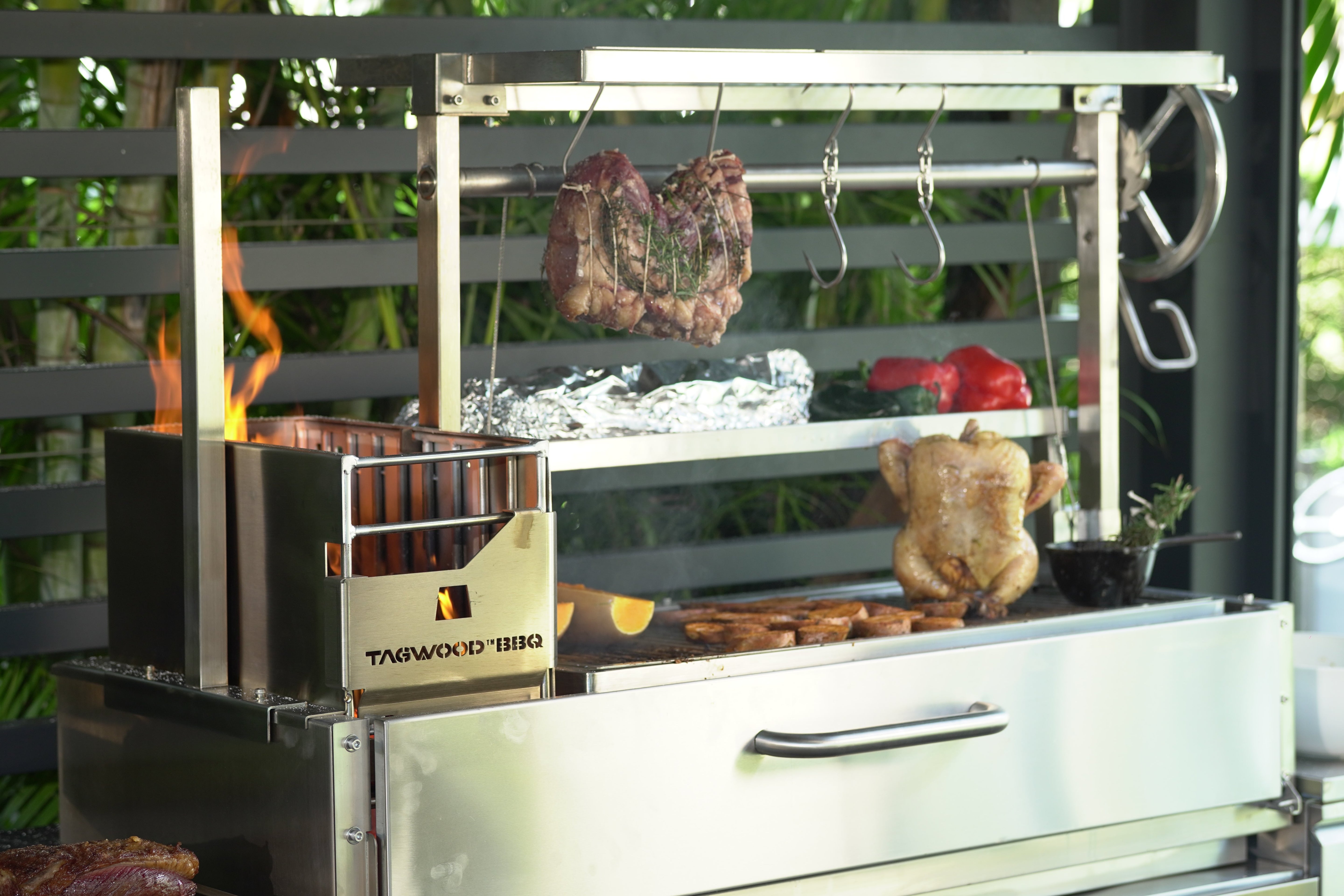 Tagwood BBQ05SS – Argentine Stainless Steel Santa Maria Grill - Piratically Built