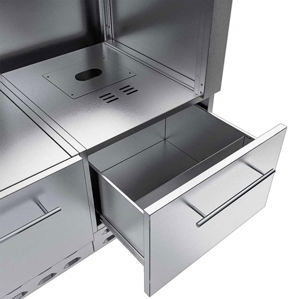 Sunstone SAC44HGDC – 44" Hybrid Pellet Grill Base Cabinet