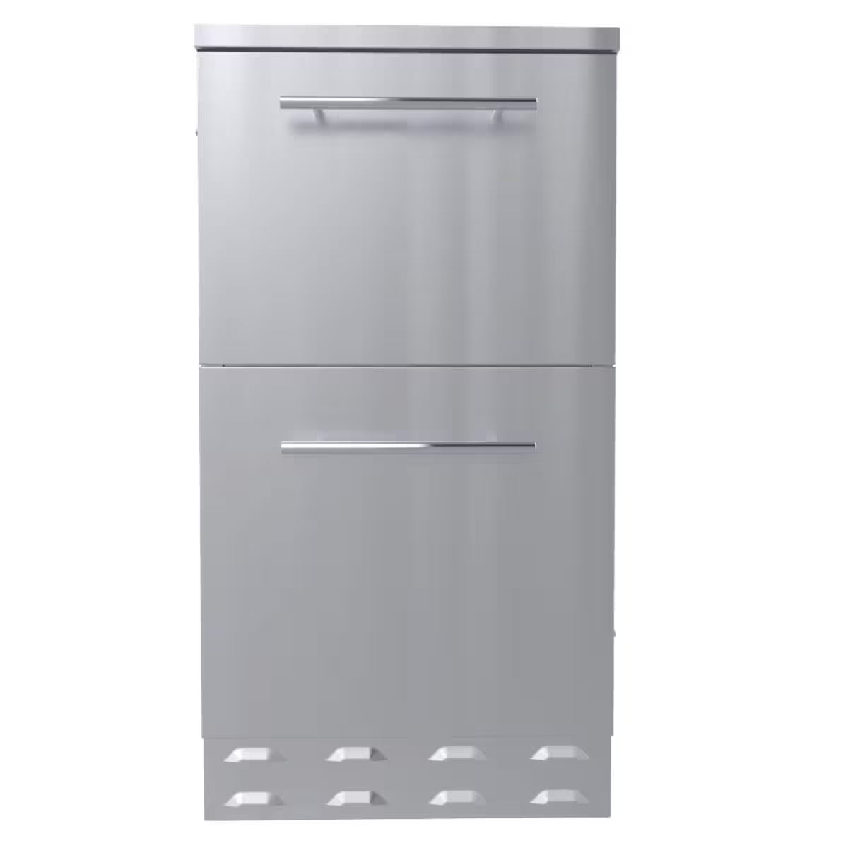 Sunstone SBC18DPIC – 18-Inch Double Pull-Out Ice/Utility Cabinet