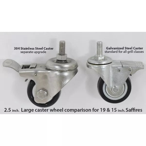 Saffire Caster Wheels Set for 15, 19, 23 Carts