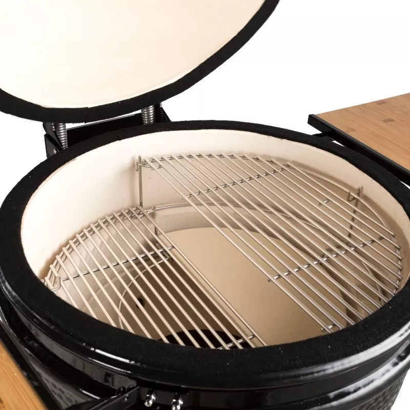 Saffire Large 19" Kamado Grill – Bronze Series (Onyx Black)