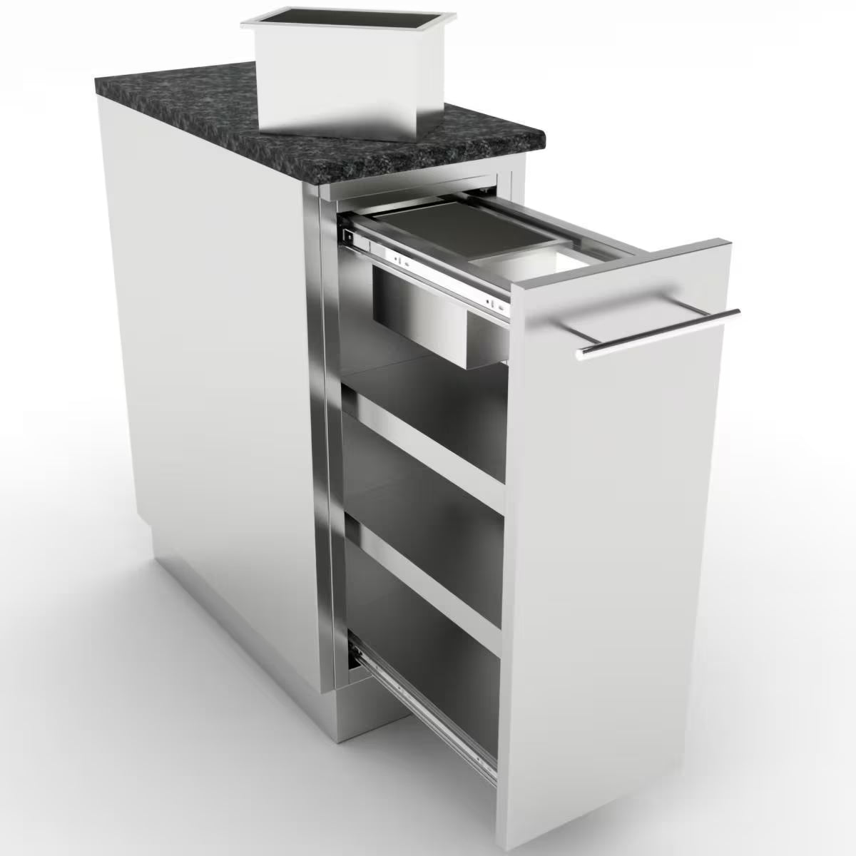 Sunstone SBC12SSRD – 12-Inch Single Slide-Out/Storage Drawer Cabinet