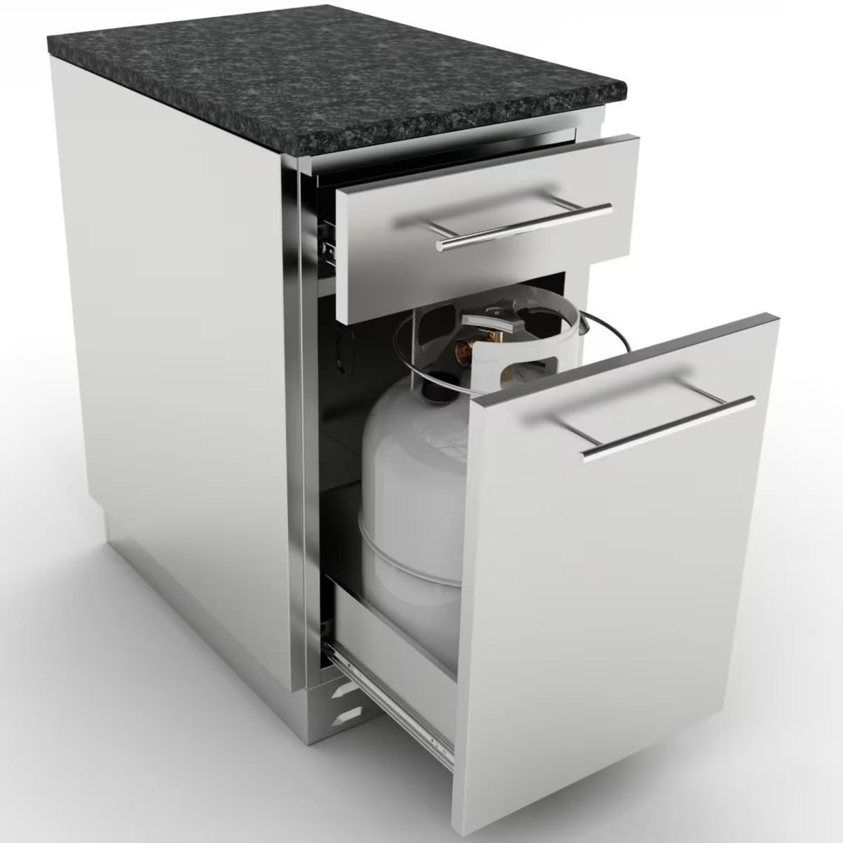 Sunstone SBC18SLPCD – 18-Inch Slide-Out Pull-Out Cabinet