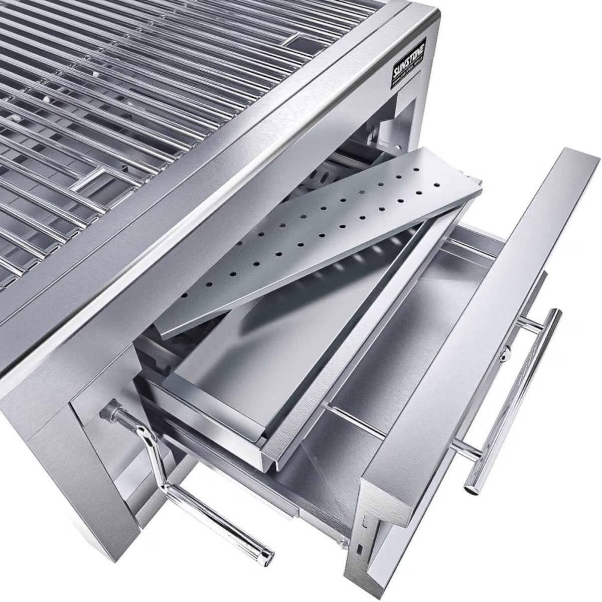 Sunstone 28" Built-In Charcoal & Wood Grill