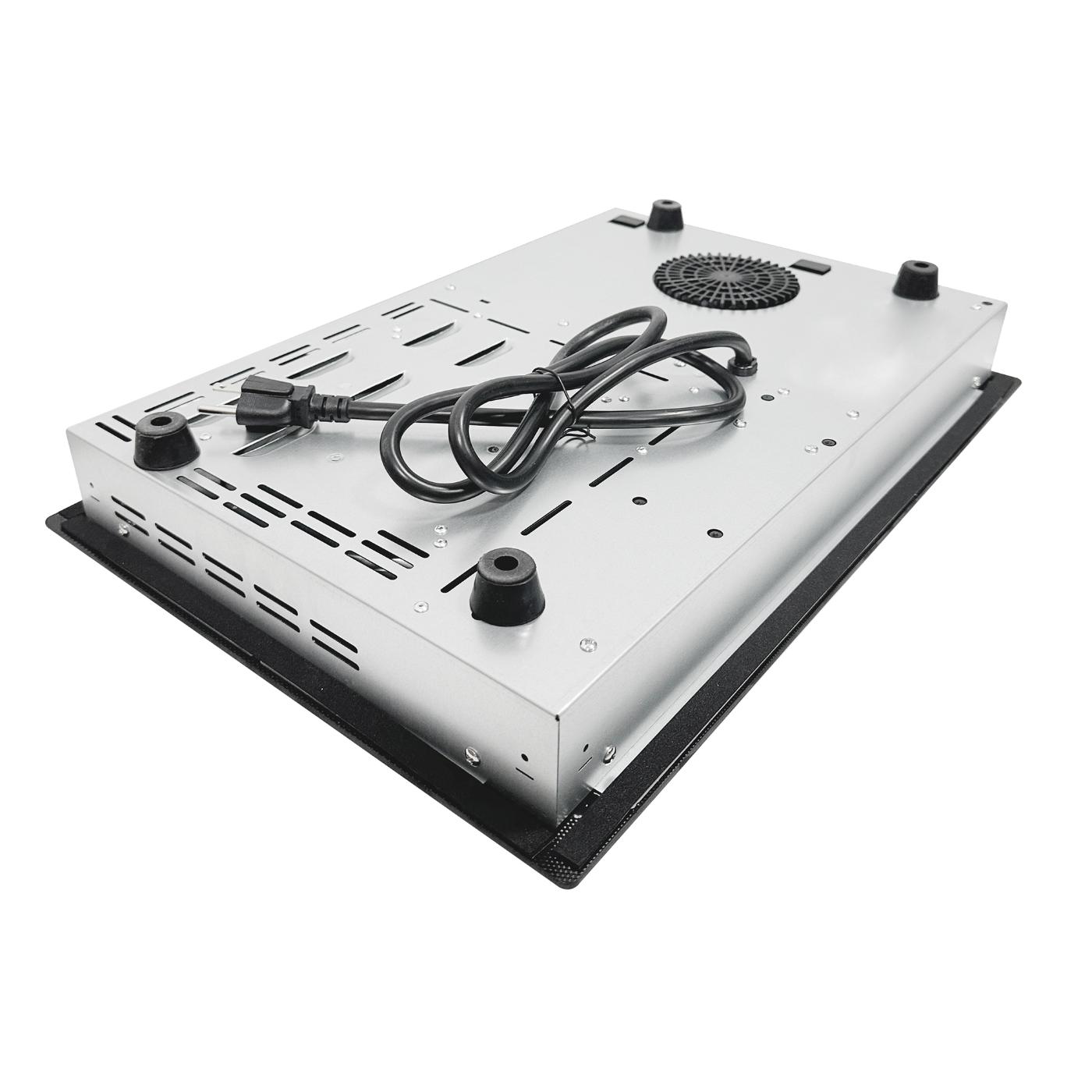 Equator Advanced Appliances Equator 20″ Electric Hybrid Cooktop – 1 Induction & 1 Ceramic Burner, 120V, Black