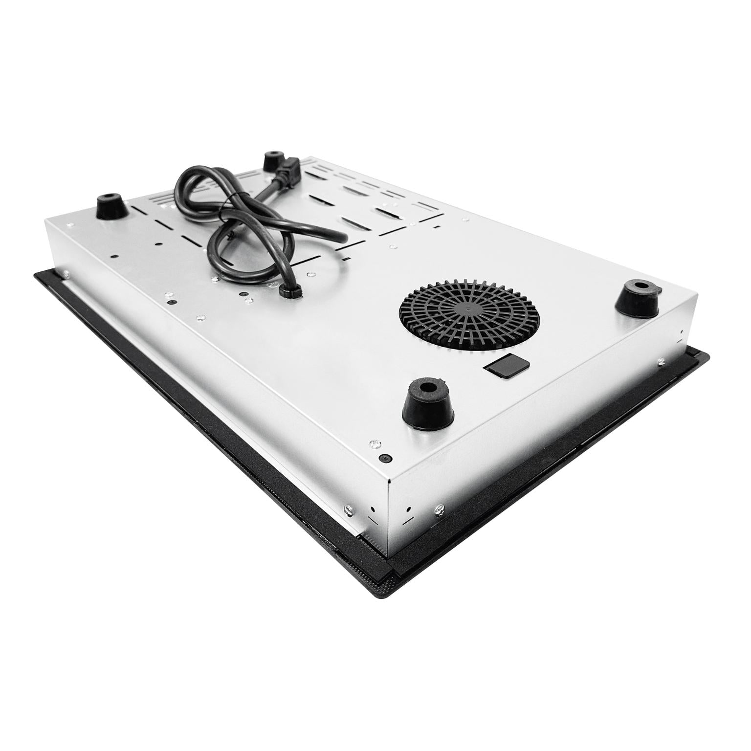Equator Advanced Appliances Equator 20″ Electric Hybrid Cooktop – 1 Induction & 1 Ceramic Burner, 120V, Black