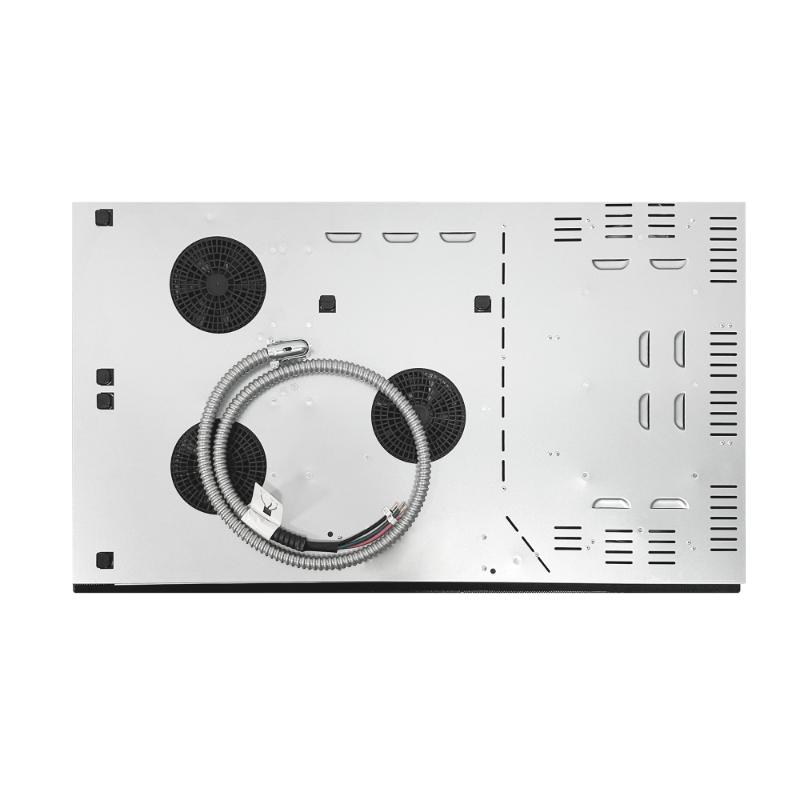 Equator Advanced Appliances  36″ Electric Hybrid Cooktop – 5 Burners, Ceramic & Induction, 220V Standard Touch