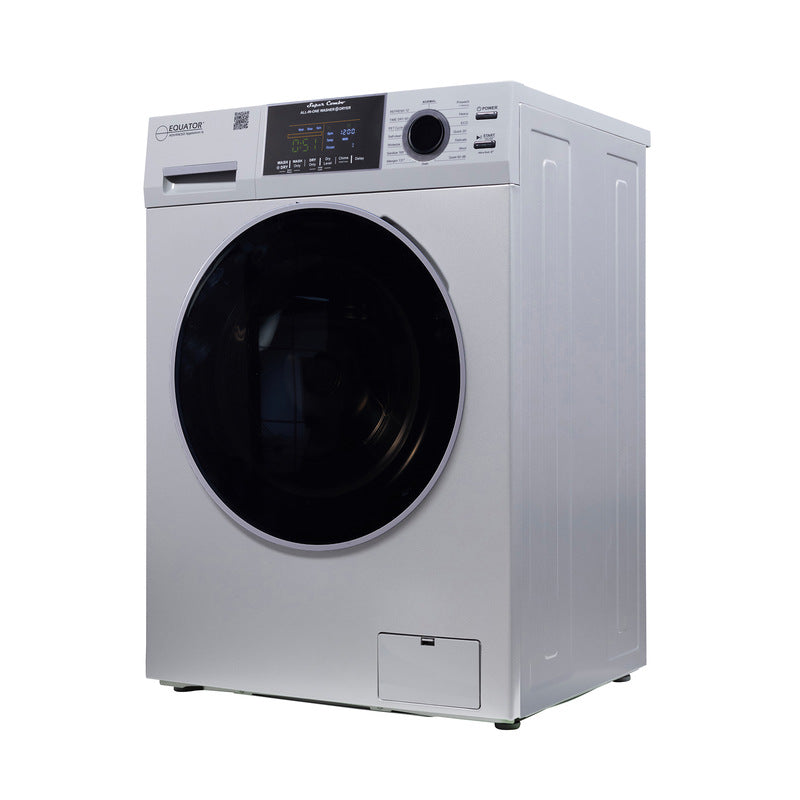 Equator Advanced Appliances All-in-One 4700 Washer-Dryer, Ventless, Fully Built-In, Zero Clearance, 1.62 cu. ft. / 15 lb Capacity, 110V, 1400 RPM - Silver