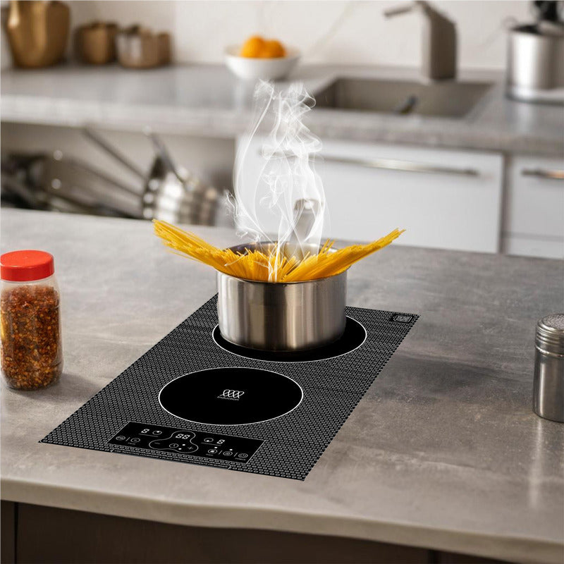 Equator Advanced Appliances Equator 12″ Vertical Dual-Burner Induction Cooktop – Built-In or Freestanding, 110V