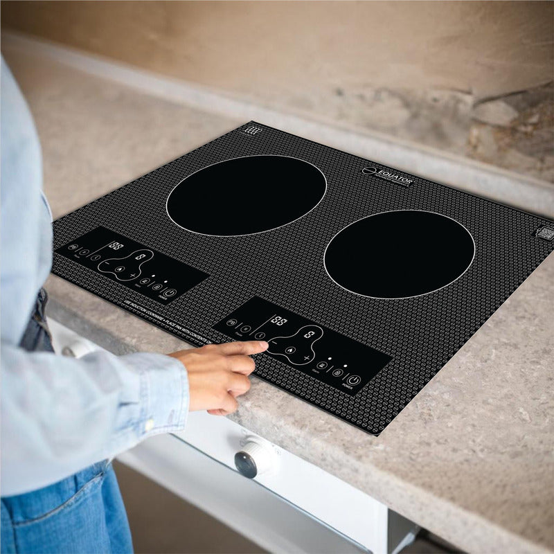 Equator Advanced Appliances Equator 20″ Horizontal Dual-Burner Induction Cooktop – Built-In or Freestanding, 110V