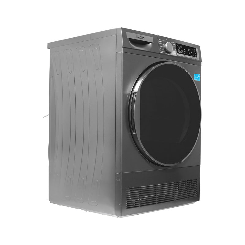 ConServ 4 cu. ft. 220V Ventless Condenser Dryer with Sanitize Cycle, LED Display, Reversible Door, Energy Star® Rated  Titanium