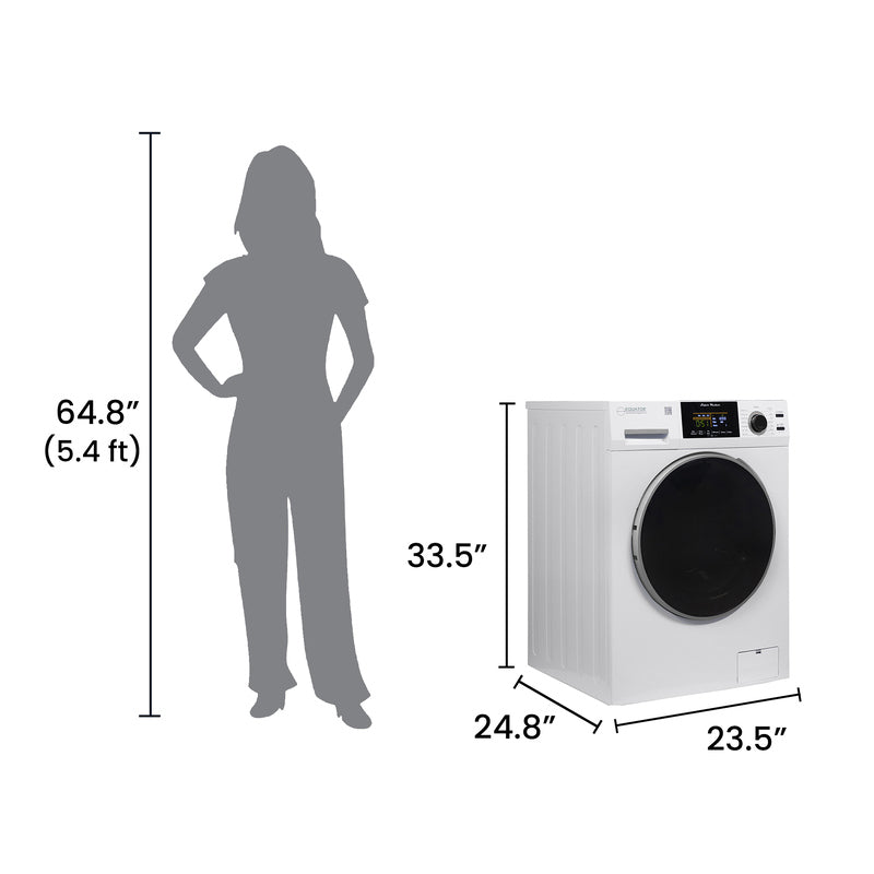 Equator Advanced Appliances Super Washer 1.9 cu. ft. / 18 lb Capacity with Sanitize &amp; Allergen Cycles, Winterize Function, 1400 RPM, White, 110V