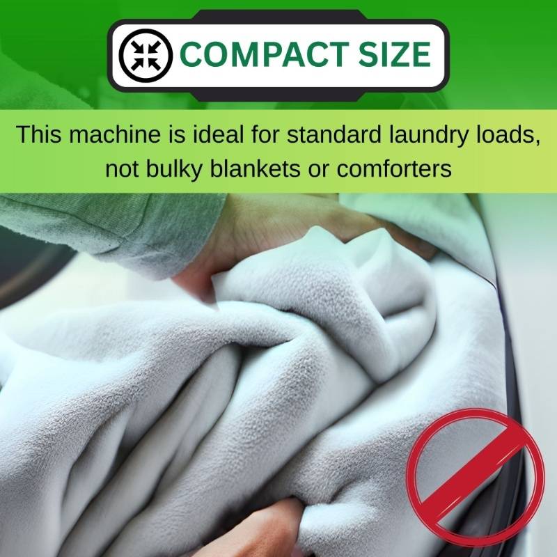 ConServ 2.2 cu. ft. Washer with AutoSense Technology, 1400 RPM, 15 Programs, Sanitize Cycle, LED Display, 110V - White