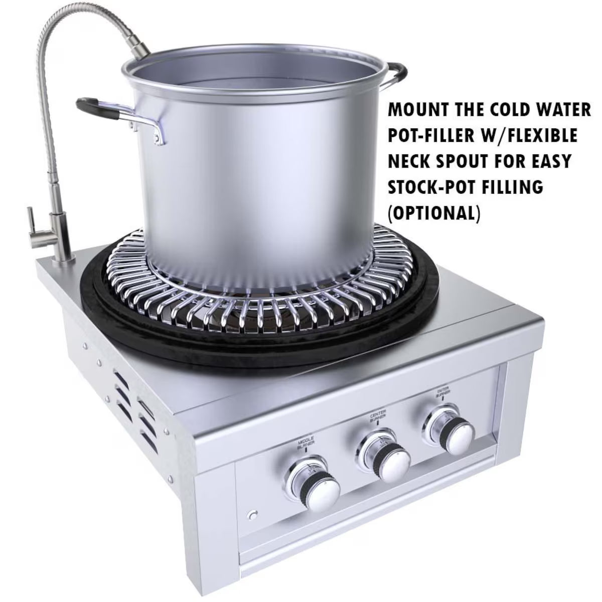 Sunstone Metal 24" Power Cirque Burner Complete Package