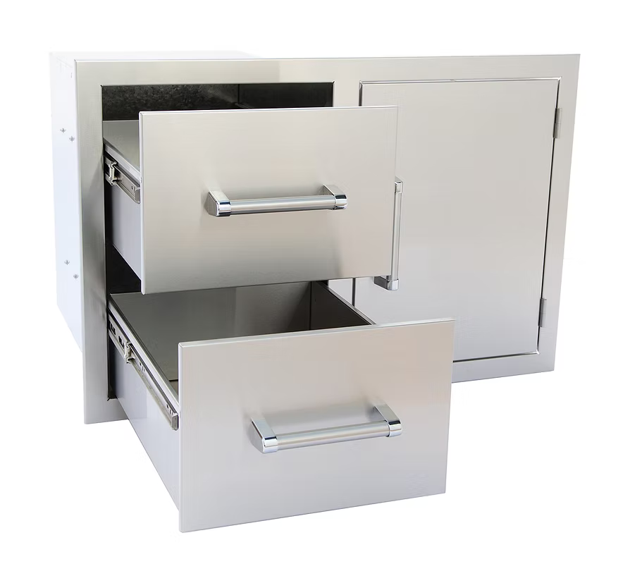 KoKoMo Grills Outdoor Kitchen Drawer and Door Combo
