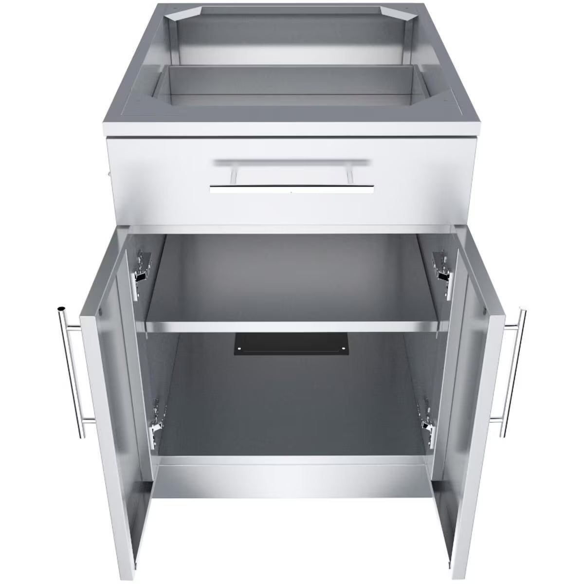 Sunstone SBC24CDD – 24-Inch Double Door Cabinet with Drawer & Shelf