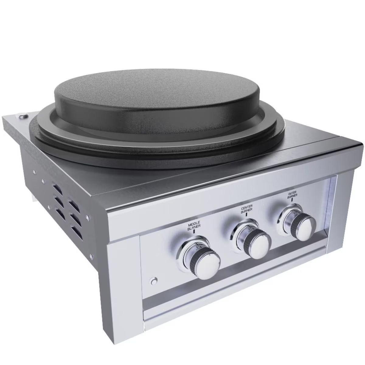 Sunstone Metal SUN24PCB-GD – 24" Power Cirque Solid Steel Griddle
