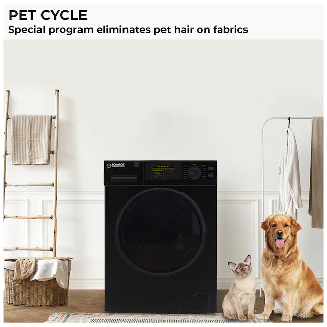 Equator Advanced Appliances Extra-Small 1.62 cu. ft. Stackable Front-Load Washer –  Black