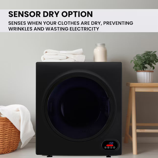 Equator Advanced Appliances 3.5 cu. ft. Stackable Vented Electric Dryer –Black